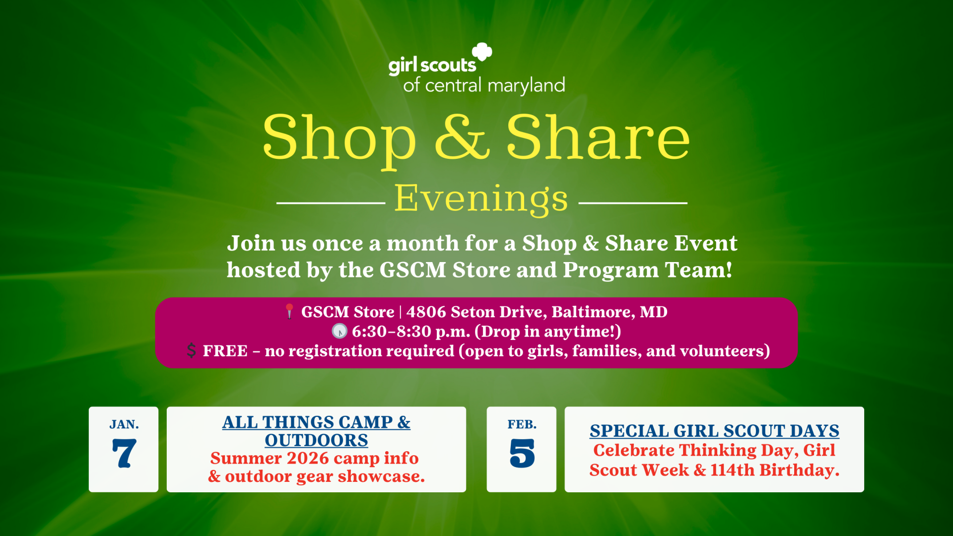 Learn More at Shop & Share