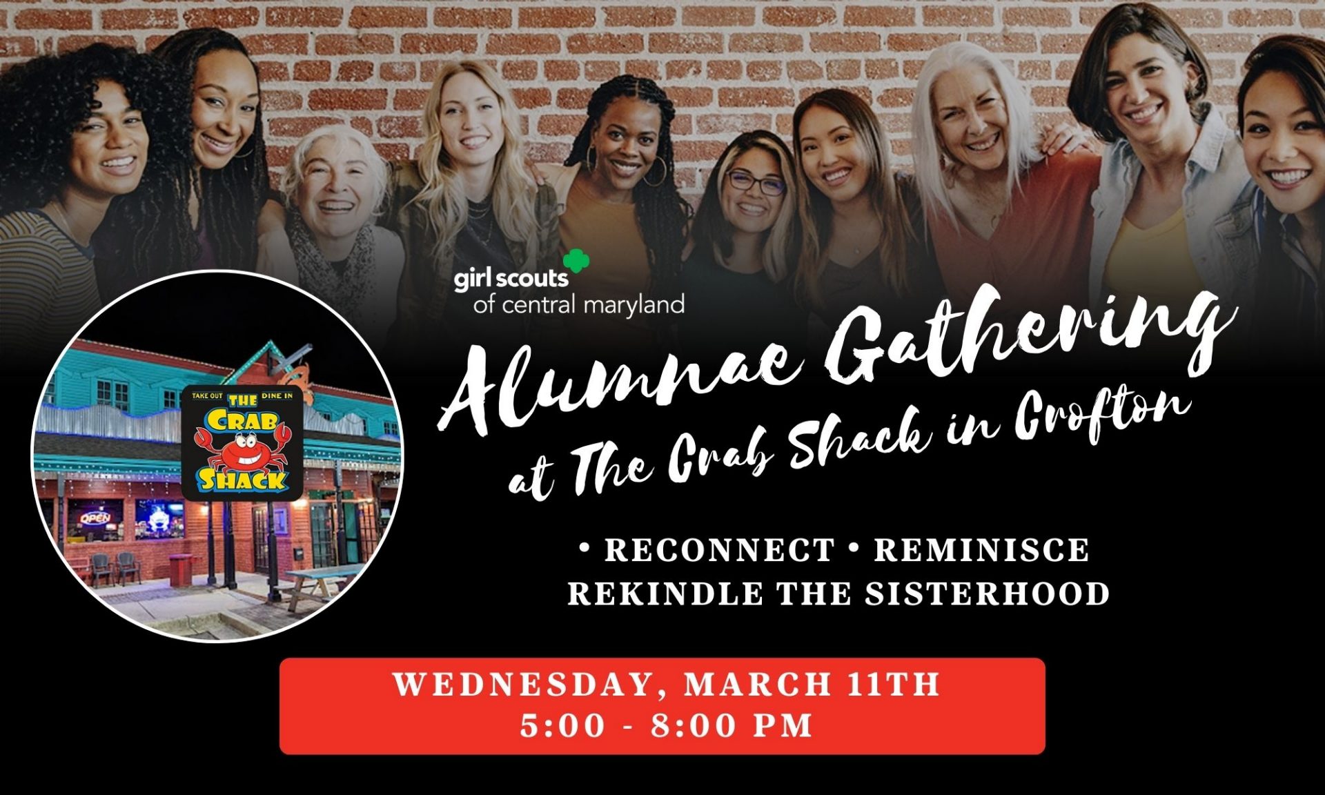 Alumnae Gathering at The Crab Shack Crofton